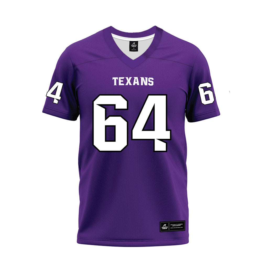 Tarleton State - NCAA Football : Rikter Connally - Purple Premium Football Jersey-0