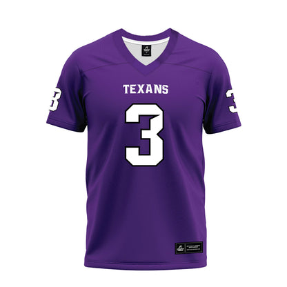Tarleton State - NCAA Football : Les Odimara - Purple Premium Football Jersey-0