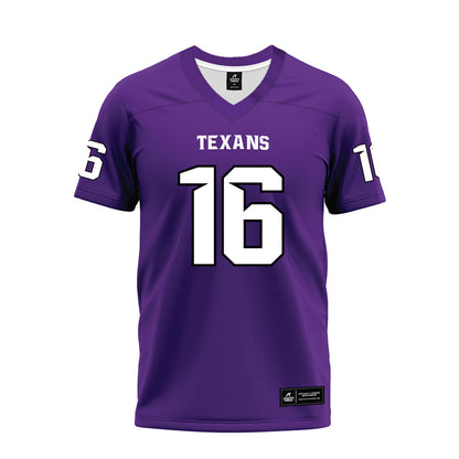 Tarleton State - NCAA Football : Isaac Hall - Purple Premium Football Jersey-0