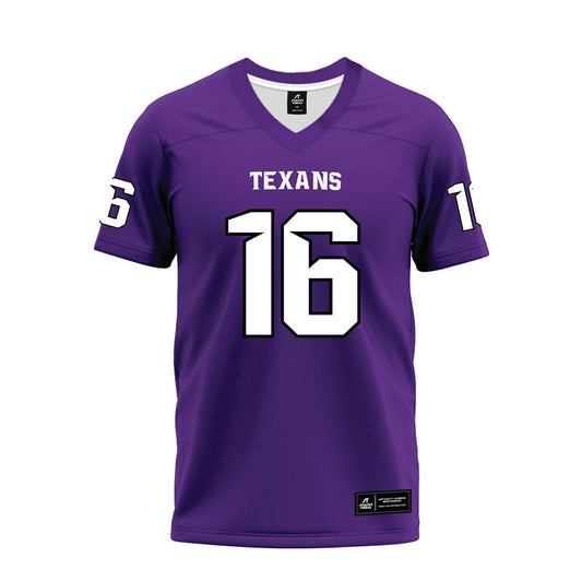 Tarleton State - NCAA Football : AJ Owens - Purple Premium Football Jersey-0