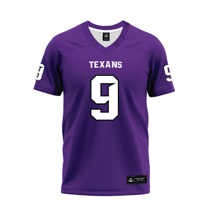 Tarleton State - NCAA Football : Tiar Young - Purple Premium Football Jersey-0