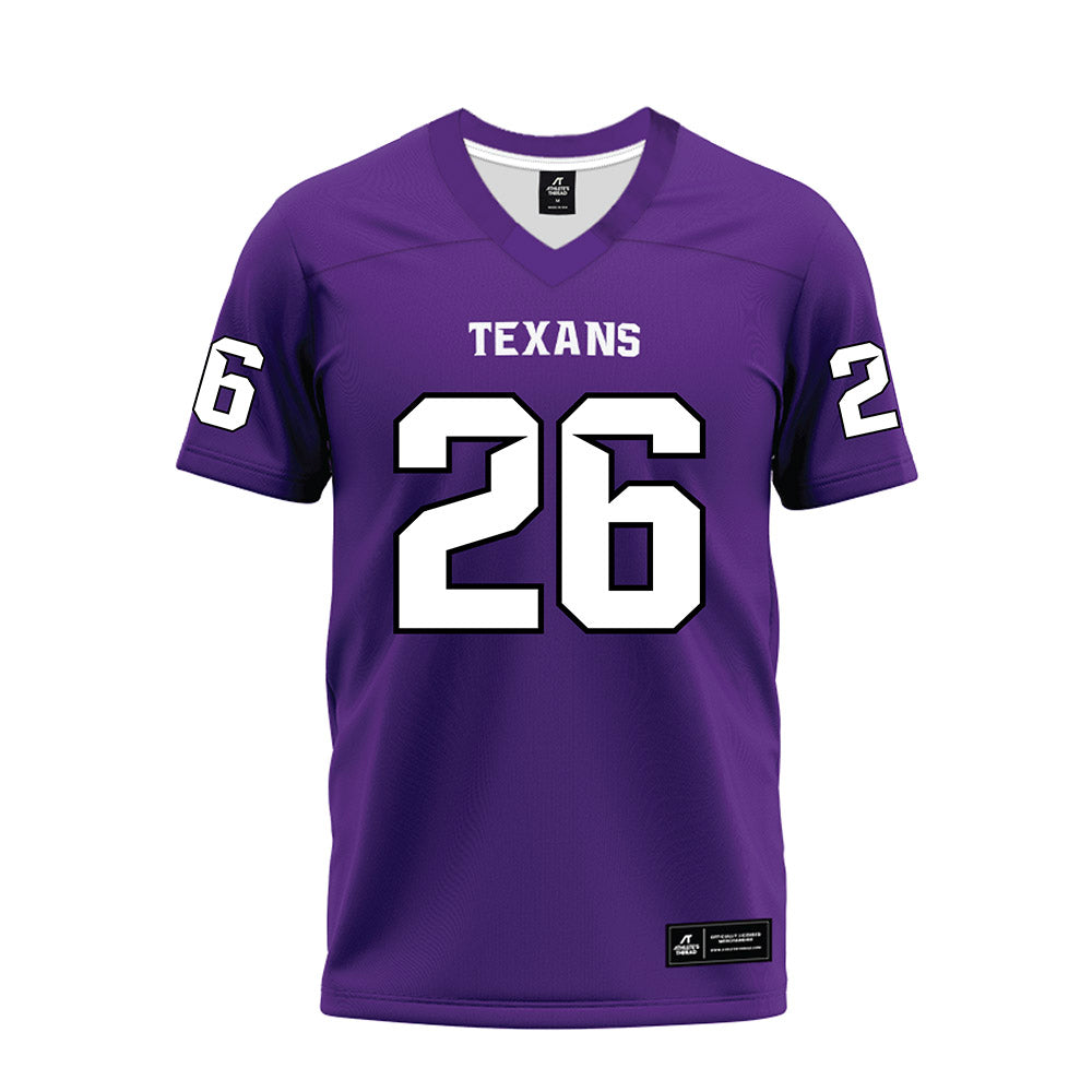 Tarleton State - NCAA Football : Brandon Tolvert - Purple Premium Football Jersey-0