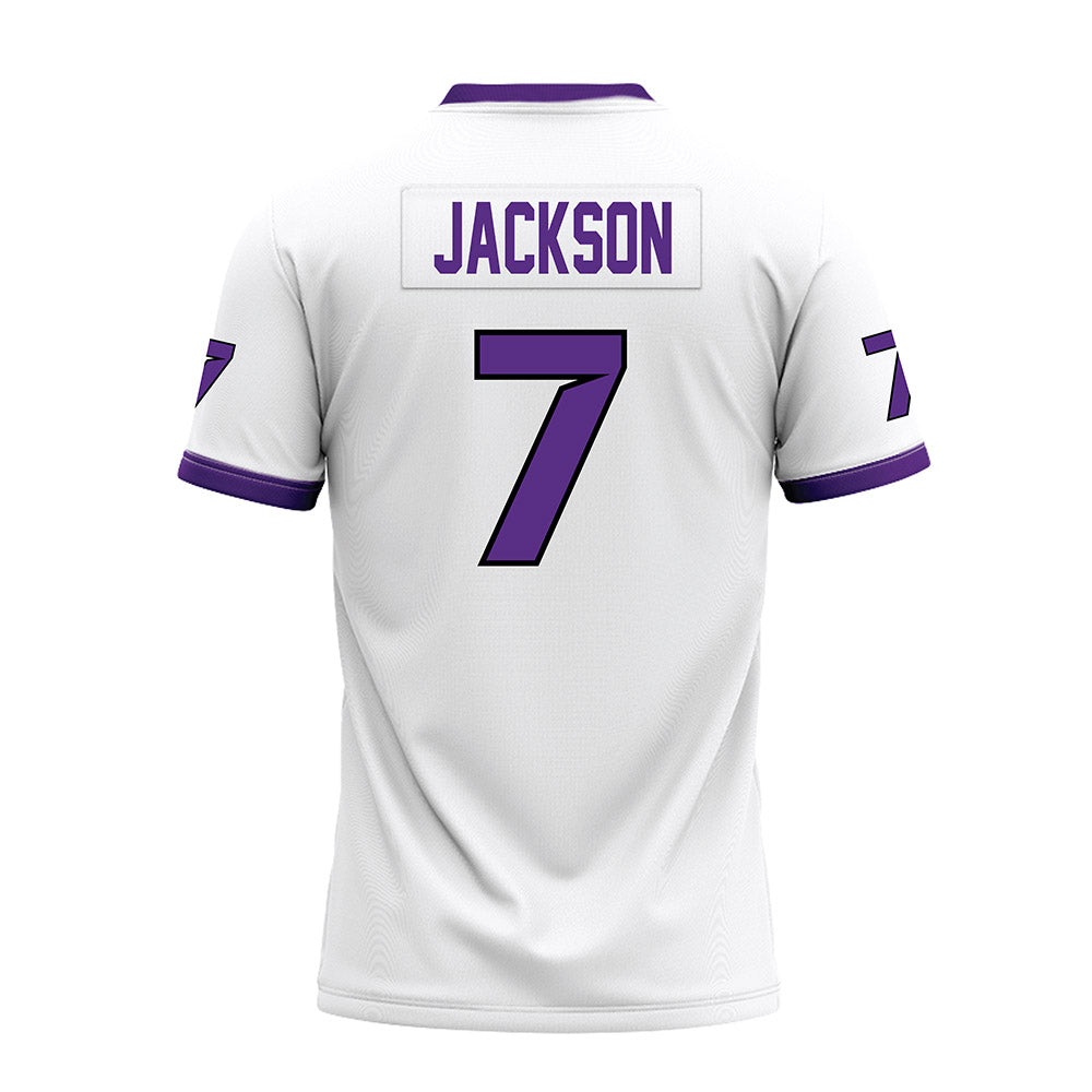 Tarleton State - NCAA Football : Jaylen Jackson - White Premium Football Jersey-1