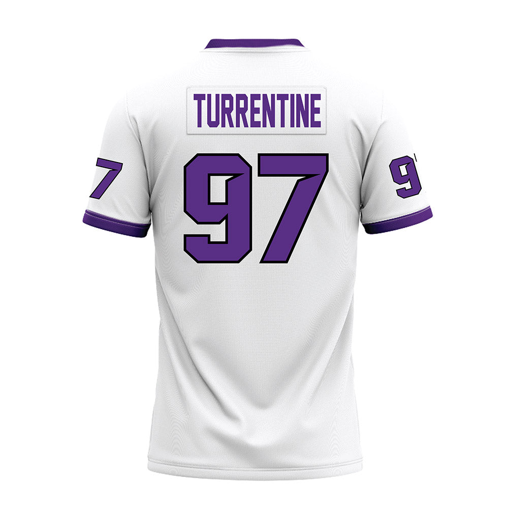 Tarleton State - NCAA Football : James Turrentine - White Premium Football Jersey-1