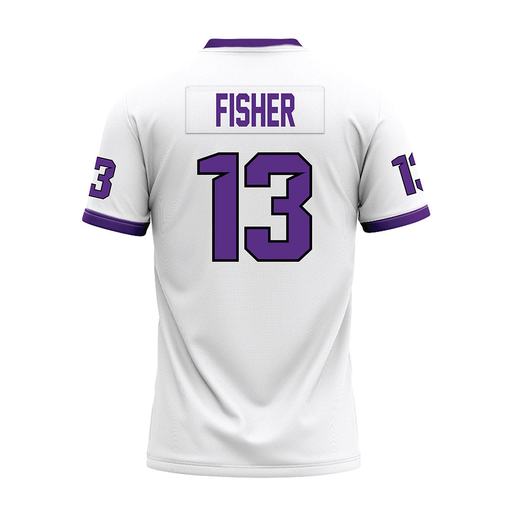 Tarleton State - NCAA Football : Marsean Fisher - White Premium Football Jersey-1