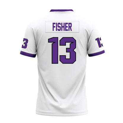 Tarleton State - NCAA Football : Marsean Fisher - White Premium Football Jersey-1