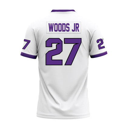 Tarleton State - NCAA Football : Stephen Woods Jr - White Premium Football Jersey-1