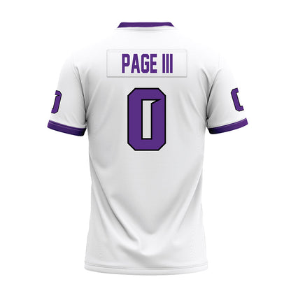 Tarleton State - NCAA Football : Tre Page III - White Premium Football Jersey-1
