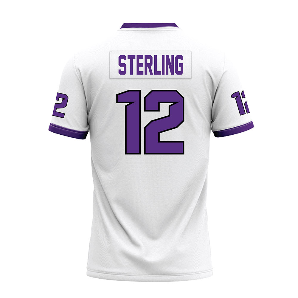 Tarleton State - NCAA Football : Devin Sterling - White Premium Football Jersey
