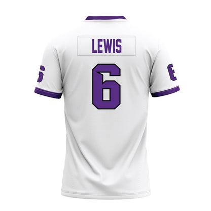 Tarleton State - NCAA Football : Caleb Lewis - White Premium Football Jersey-1
