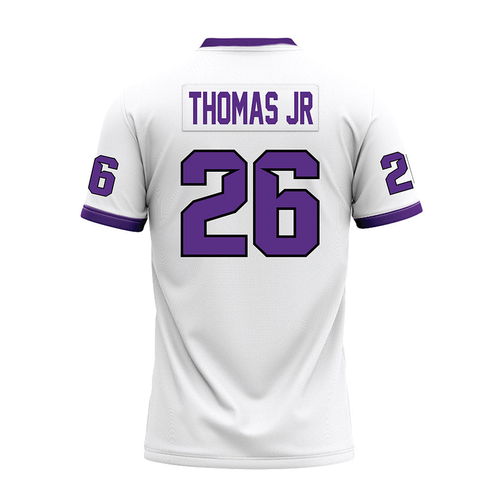 Tarleton State - NCAA Football : Andre Thomas Jr - White Premium Football Jersey-1