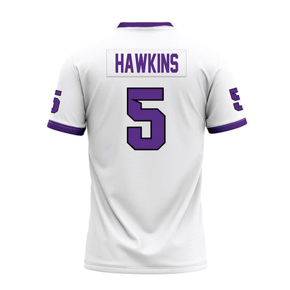 Tarleton State - NCAA Football : Dabari Hawkins - White Premium Football Jersey-1
