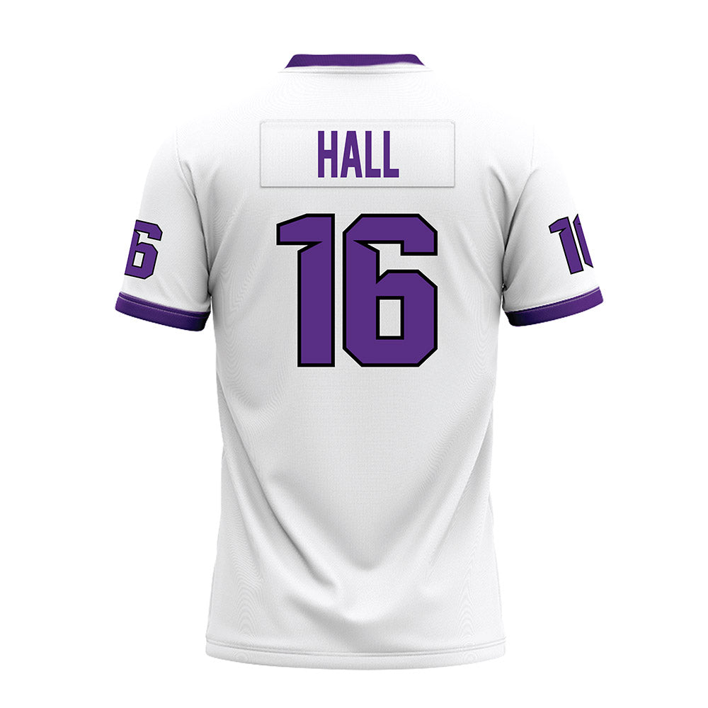 Tarleton State - NCAA Football : Isaac Hall - White Premium Football Jersey-1