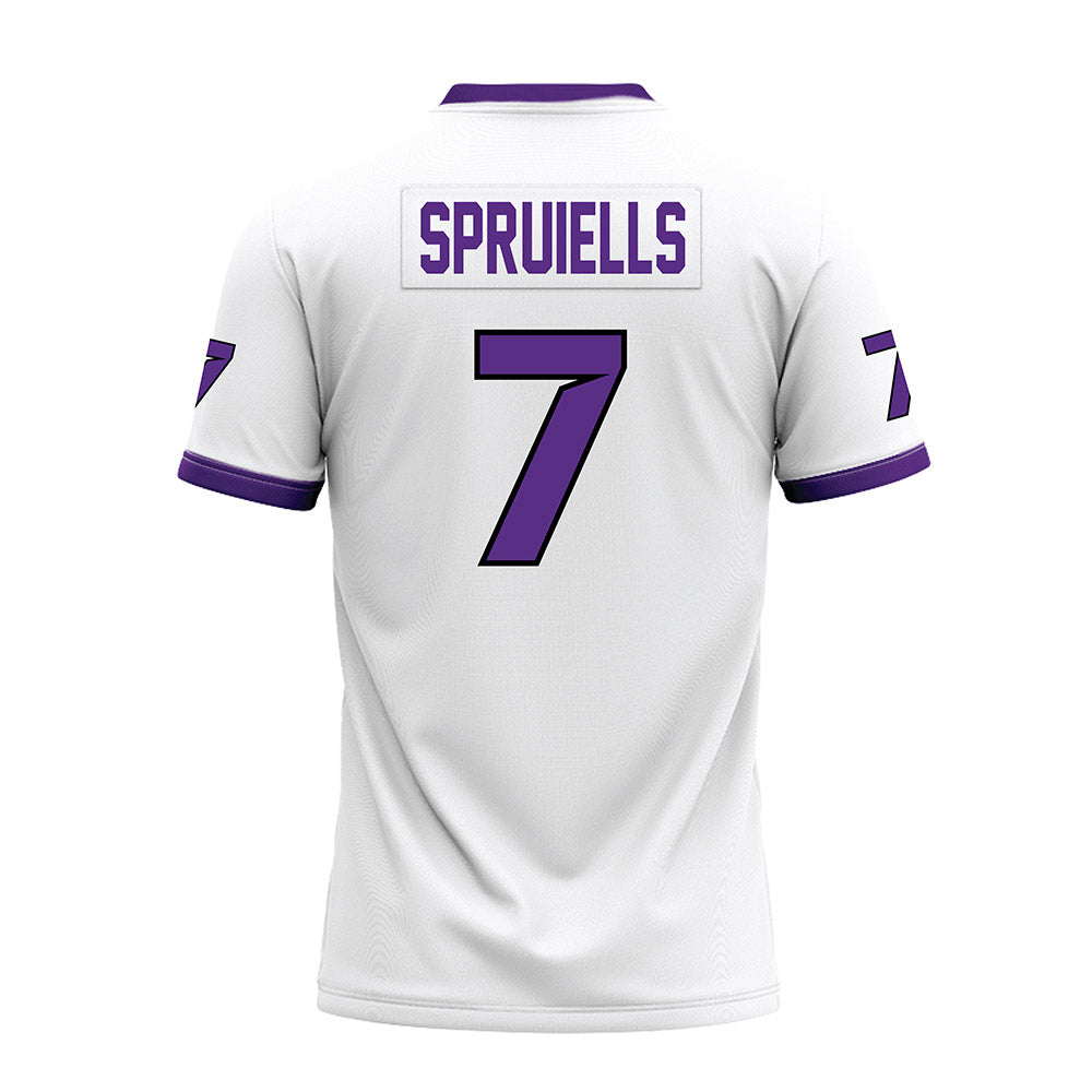 Tarleton State - NCAA Football : David Spruiells - White Premium Football Jersey-1