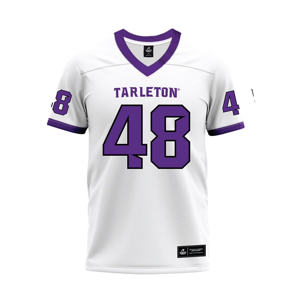 Tarleton State - NCAA Football : Reese Woerner - White Premium Football Jersey-0