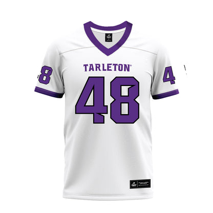 Tarleton State - NCAA Football : Reese Woerner - White Premium Football Jersey-0