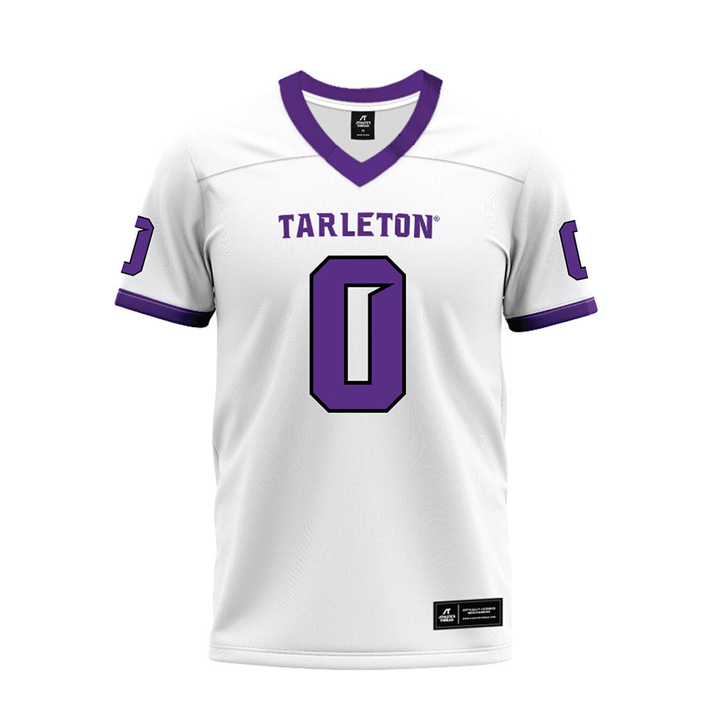 Tarleton State - NCAA Football : Tre Page III - White Premium Football Jersey-0