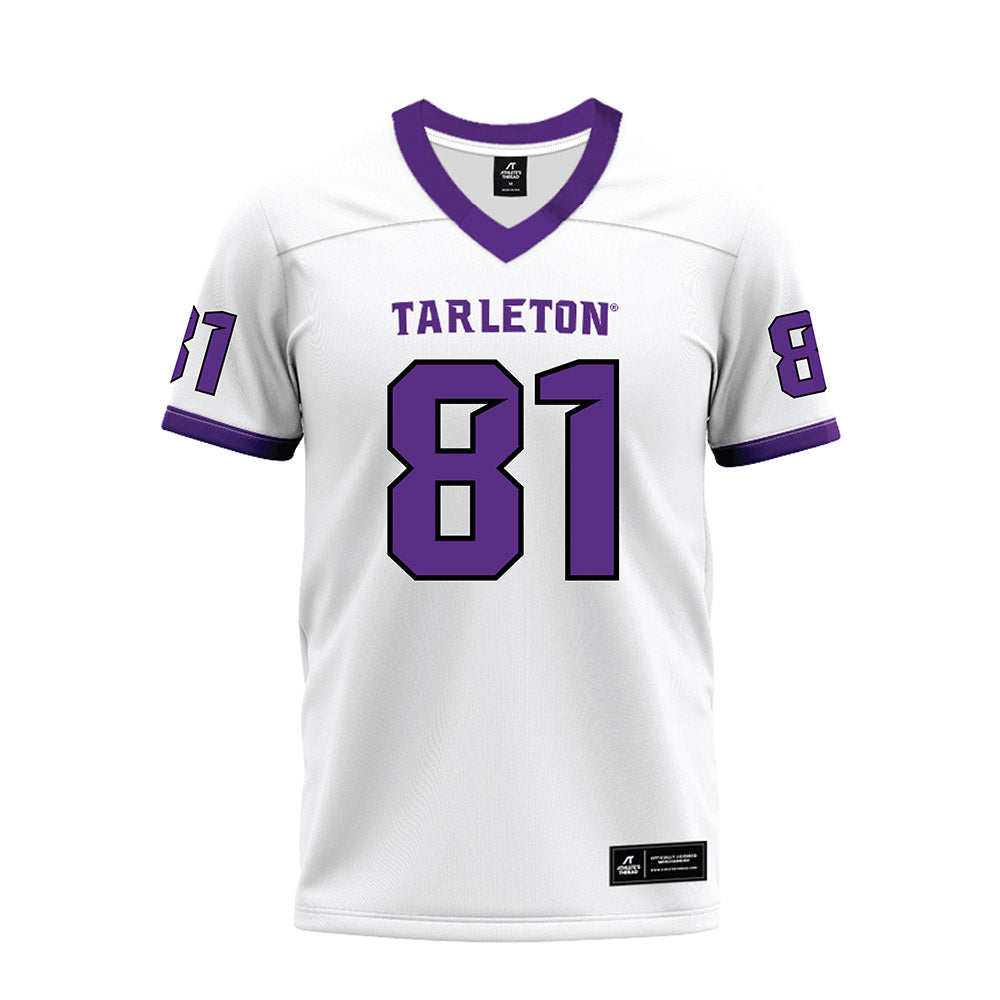 Tarleton State - NCAA Football : Fischer Ohrt - White Premium Football Jersey