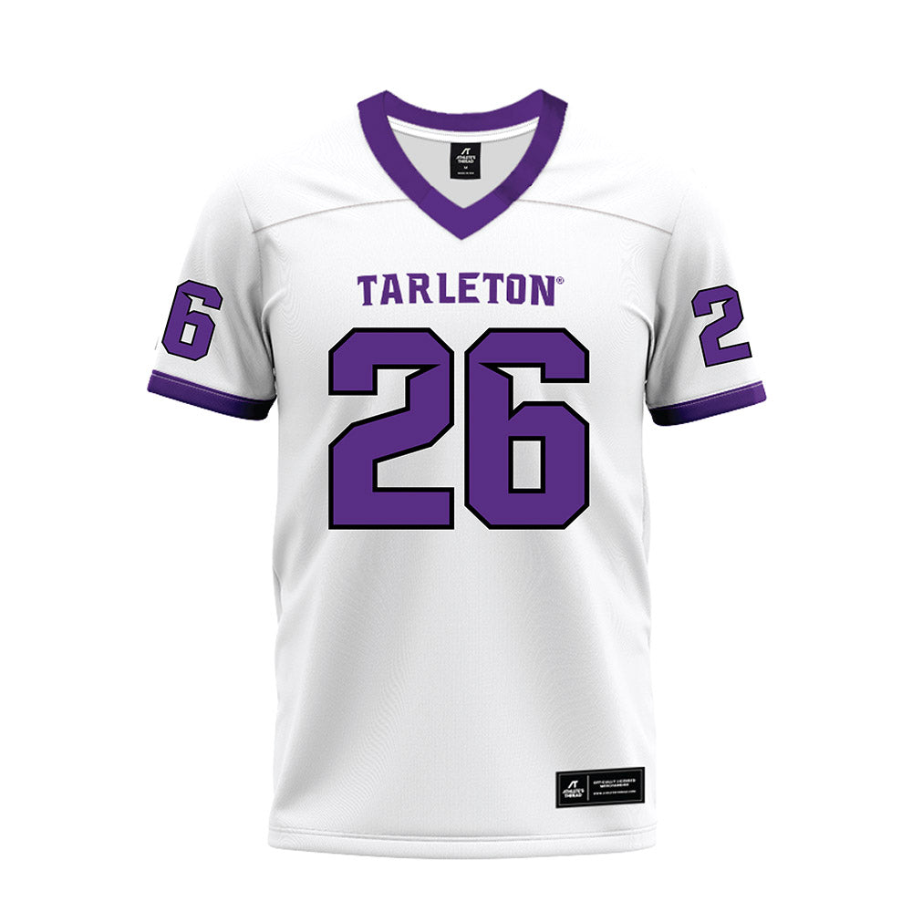 Tarleton State - NCAA Football : Andre Thomas Jr - White Premium Football Jersey-0