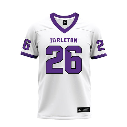 Tarleton State - NCAA Football : Andre Thomas Jr - White Premium Football Jersey-0