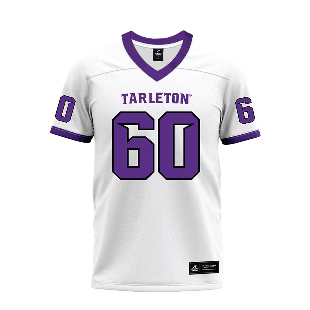 Tarleton State - NCAA Football : Hunter Smith - White Premium Football Jersey-0
