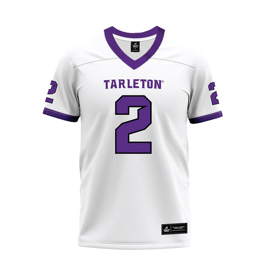 Tarleton State - NCAA Football : Kasyus Kurns - White Premium Football Jersey