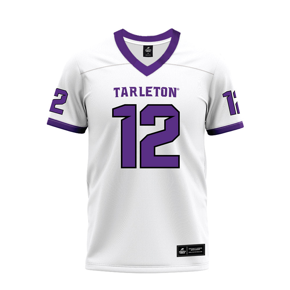 Tarleton State - NCAA Football : Devin Sterling - White Premium Football Jersey