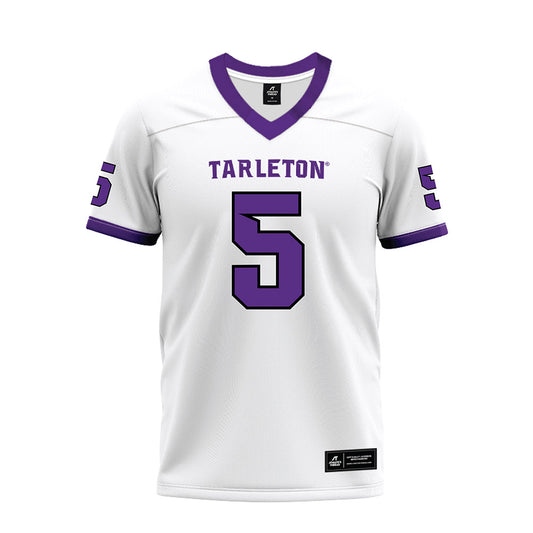 Tarleton State - NCAA Football : Dabari Hawkins - White Premium Football Jersey-0