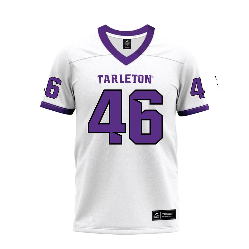 Tarleton State - NCAA Football : Brad Larson - White Premium Football Jersey-0