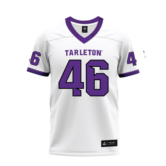 Tarleton State - NCAA Football : Brad Larson - White Premium Football Jersey-0