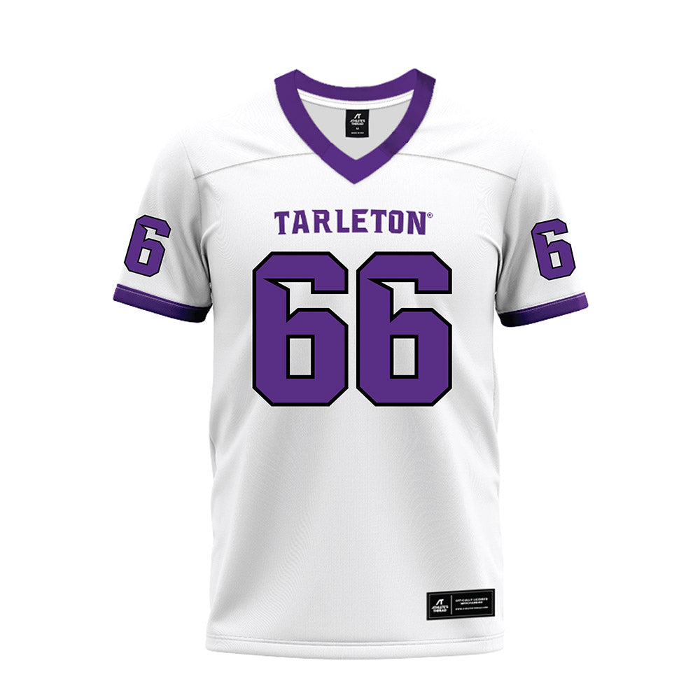 Tarleton State - NCAA Football : Jake Hall - White Premium Football Jersey