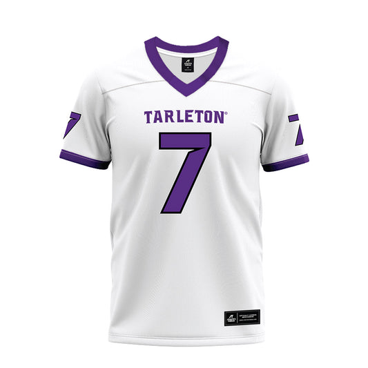 Tarleton State - NCAA Football : Jaylen Jackson - White Premium Football Jersey-0