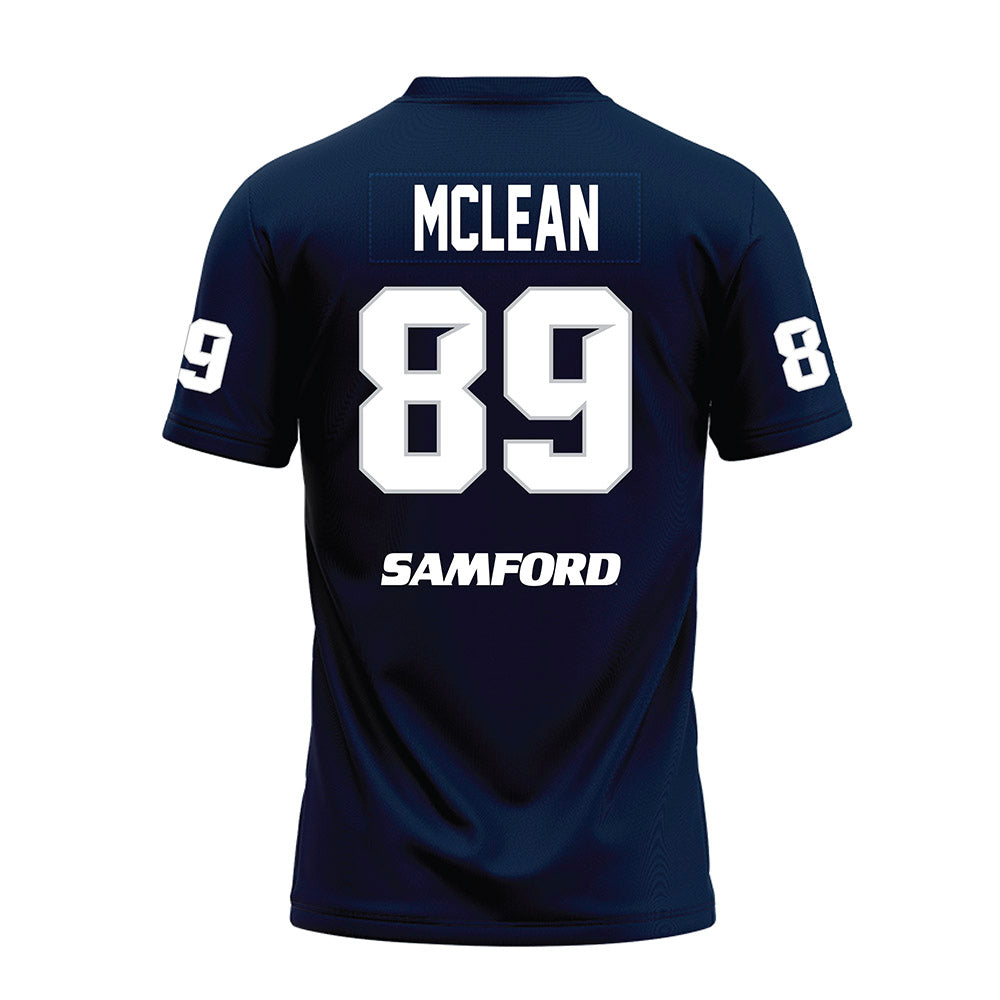 Samford - NCAA Football : Knox Mclean - Navy Premium Football Jersey-1