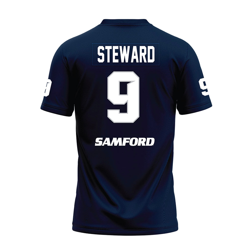 Samford - NCAA Football : Midnight Steward - Navy Premium Football Jersey-1