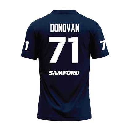 Samford - NCAA Football : Carson Donovan - Navy Premium Football Jersey-1