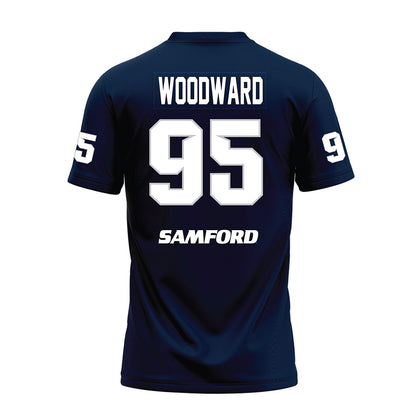 Samford - NCAA Football : Maxton Woodward - Navy Premium Football Jersey-1