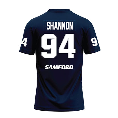 Samford - NCAA Football : Joseph Shannon - Navy Premium Football Jersey-1