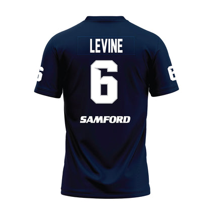 Samford - NCAA Football : Ben Levine - Navy Premium Football Jersey-1