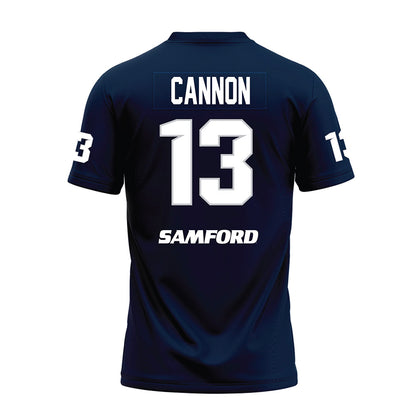 Samford - NCAA Football : Jamari Cannon - Navy Premium Football Jersey-1