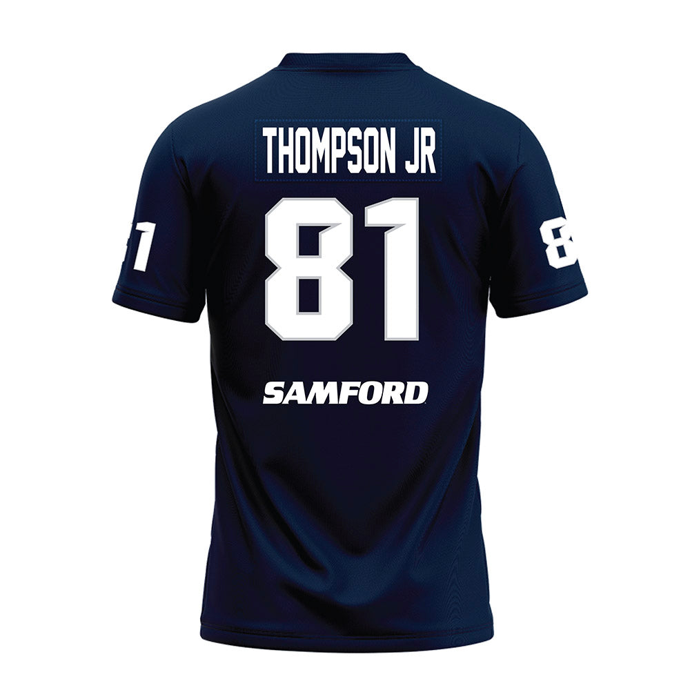 Samford - NCAA Football : Jamall Thompson Jr - Navy Premium Football Jersey-1
