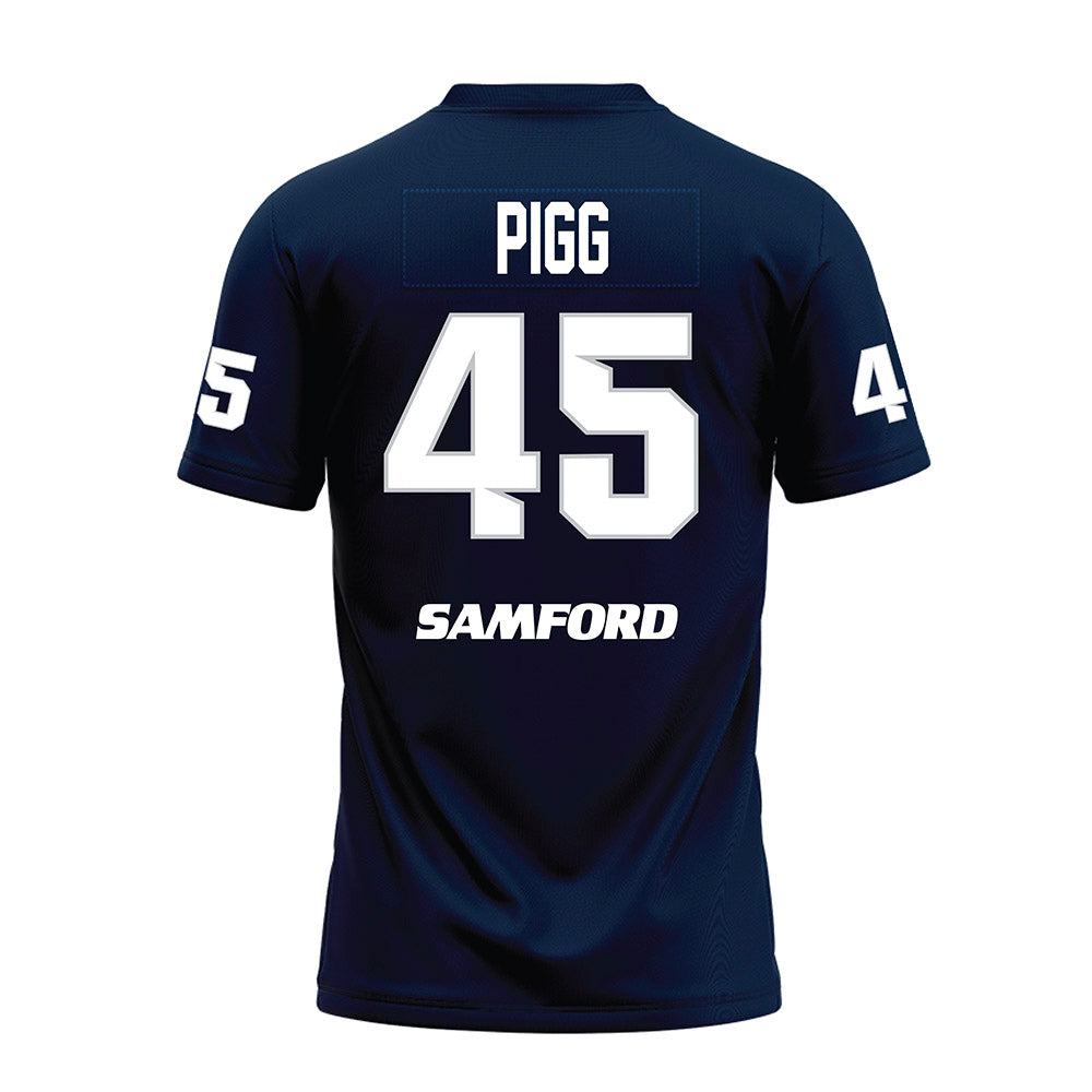 Samford - NCAA Football : Cannon Pigg - Navy Premium Football Jersey-1