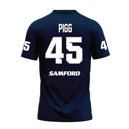 Samford - NCAA Football : Cannon Pigg - Navy Premium Football Jersey-1