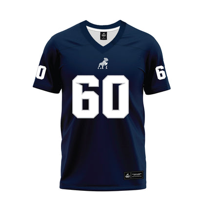 Samford - NCAA Football : Hank Weber - Navy Premium Football Jersey-0
