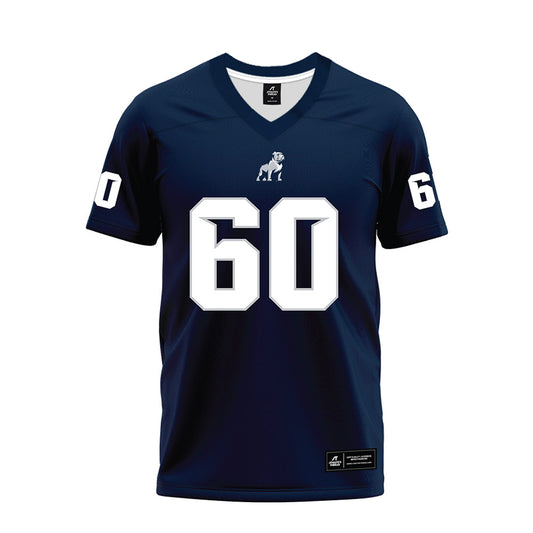 Samford - NCAA Football : Hank Weber - Navy Premium Football Jersey-0