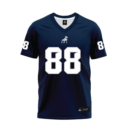 Samford - NCAA Football : Donovan Grayson - Navy Premium Football Jersey-0