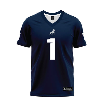 Samford - NCAA Football : Ryan Oliver - Navy Premium Football Jersey-0