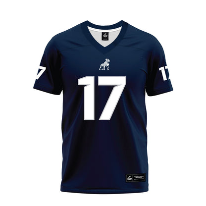 Samford - NCAA Football : James McGinn - Navy Premium Football Jersey-0