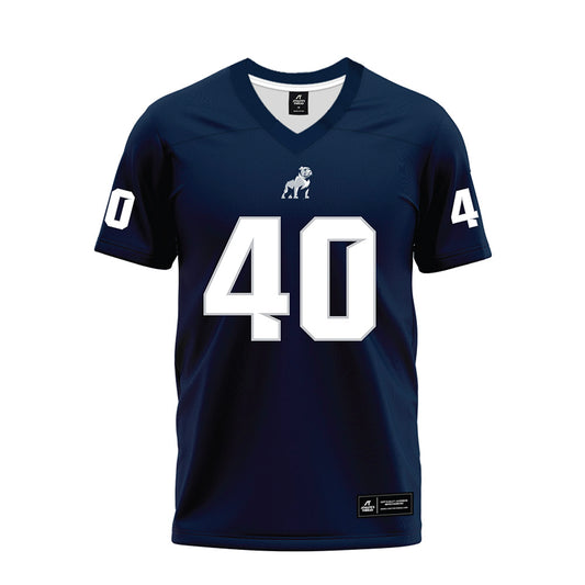 Samford - NCAA Football : Jordan Whitley - Navy Premium Football Jersey-0