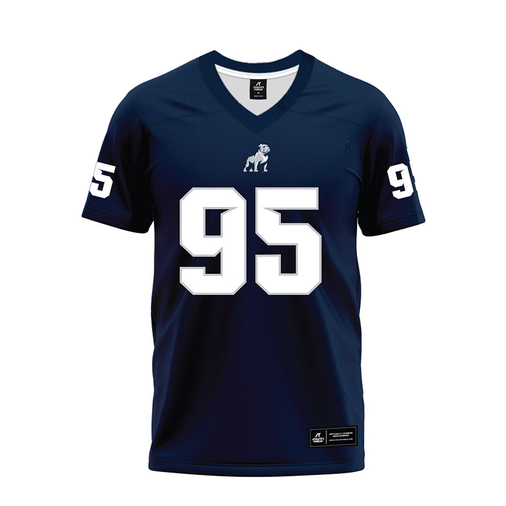 Samford - NCAA Football : Maxton Woodward - Navy Premium Football Jersey-0