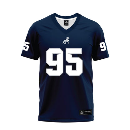 Samford - NCAA Football : Maxton Woodward - Navy Premium Football Jersey-0